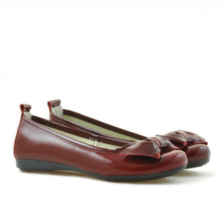 Kinder Schuhe 141 Lack Bordo