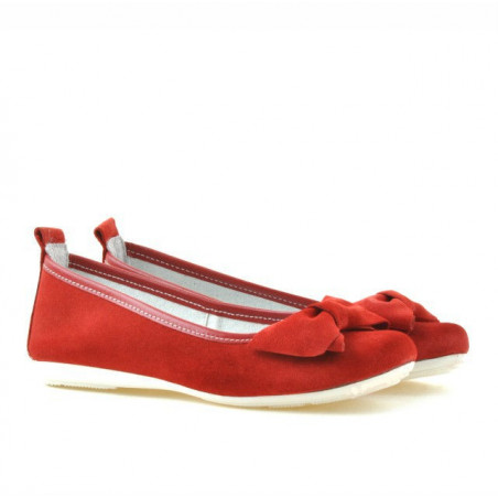 Kinderschuhe 141 rot Velours