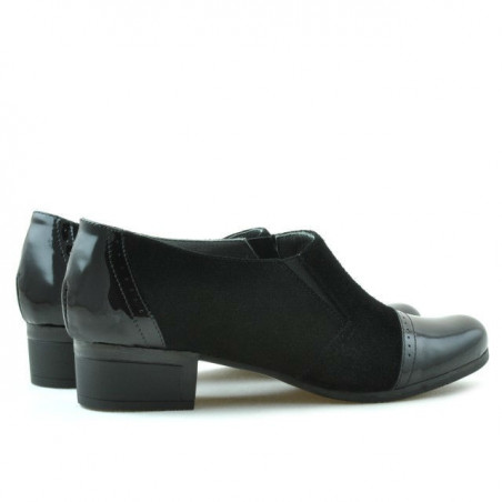 Damen Freizeitschuhe 651 schwarzer Lack kombiniert
