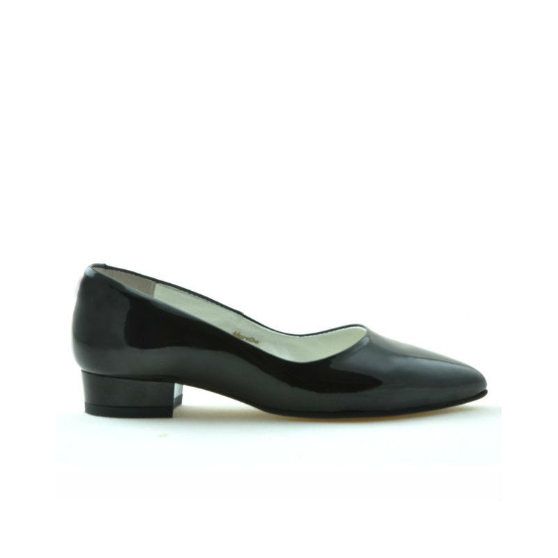 Damen Casual Schuhe 1248 Lack Schwarz