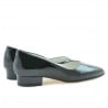 Damen Casual Schuhe 1248 Lack Schwarz