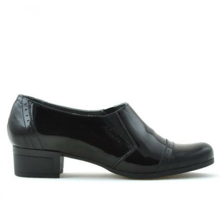Damen-Sneaker 651 Lack Schwarz
