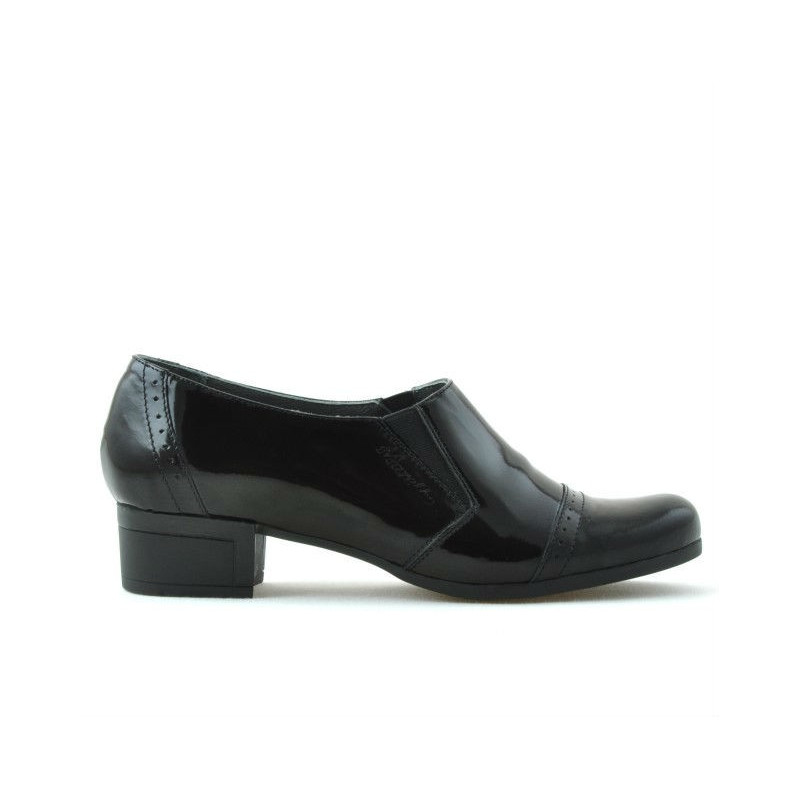 Damen-Sneaker 651 Lack Schwarz