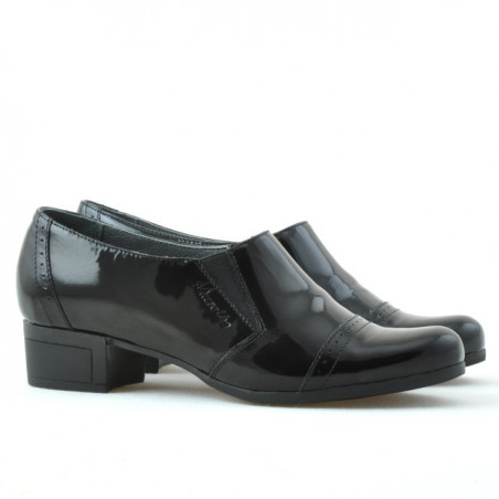 Damen-Sneaker 651 Lack Schwarz