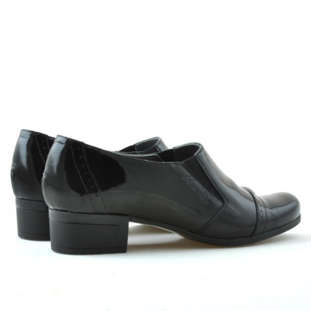 Damen-Sneaker 651 Lack Schwarz