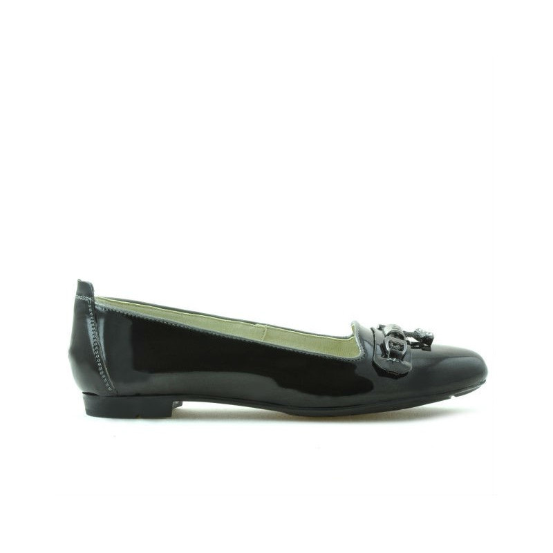 Damen Freizeitschuhe 639 Lackschwarz