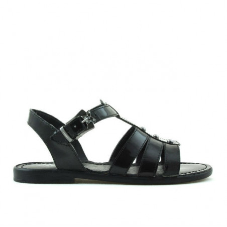 Kindersandalen 530 schwarz Lack