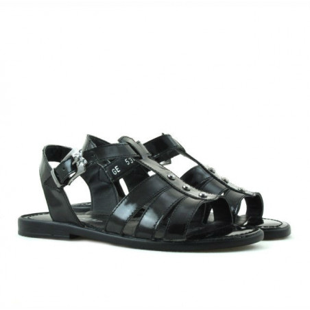 Kindersandalen 530 schwarz Lack