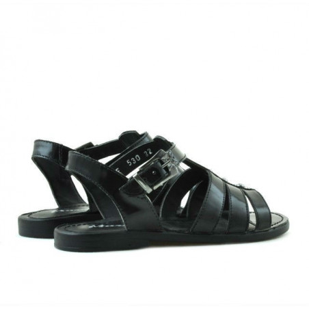 Kindersandalen 530 schwarz Lack