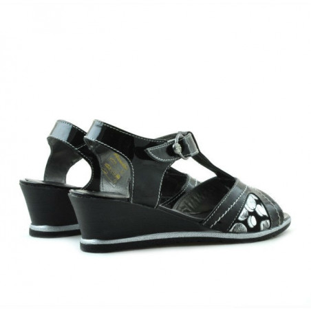 Kindersandalen 533 schwarz kombiniert Lack