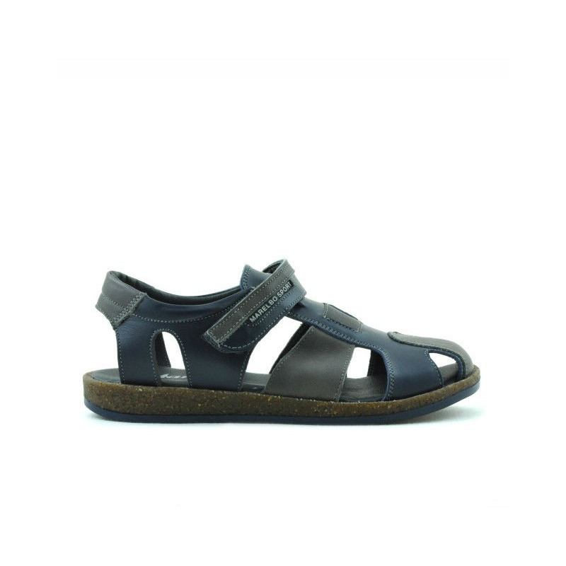 Kindersandalen 324 indigo+grau