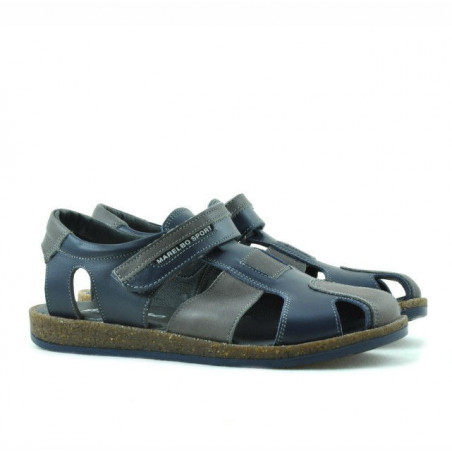 Kindersandalen 324 indigo+grau