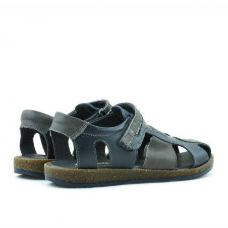 Kindersandalen 324 indigo+grau
