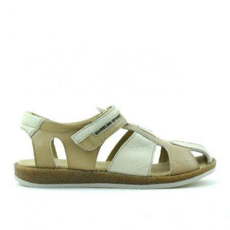 Kindersandalen 324 braun+beige