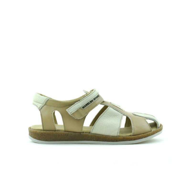Kindersandalen 324 braun+beige