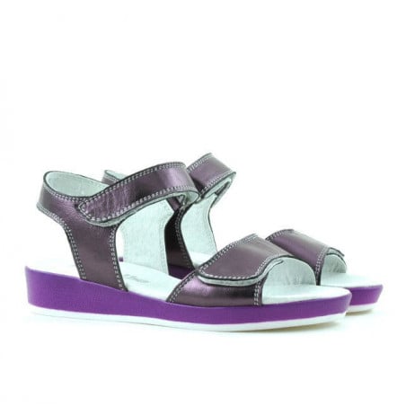 Kindersandalen 532 Perlmutt-Lila