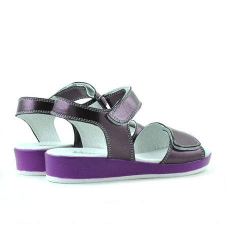 Kindersandalen 532 Perlmutt-Lila