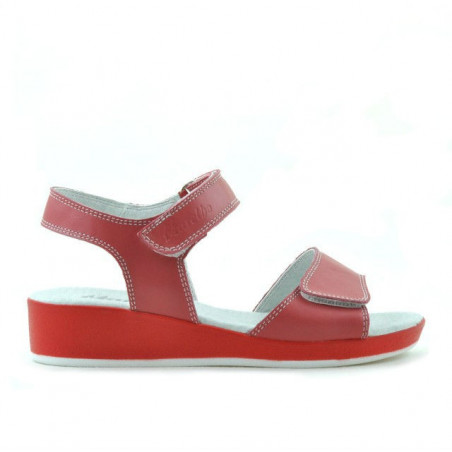 Kindersandalen 532 Korallenrot