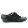 Damen Freizeitschuhe 186 schwarz kombiniert