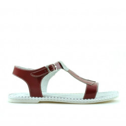 Kindersandalen 534 rotes Lackleder