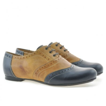 Damen Freizeitschuhe 186 indigo+braun