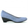Damen Freizeitschuhe 152-1 blau Veloursleder