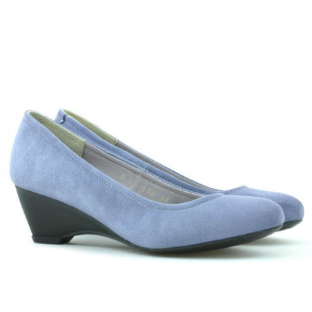 Damen Freizeitschuhe 152-1 blau Veloursleder