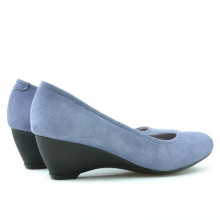 Damen Freizeitschuhe 152-1 blau Veloursleder