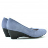 Damen Freizeitschuhe 152-1 blau Veloursleder