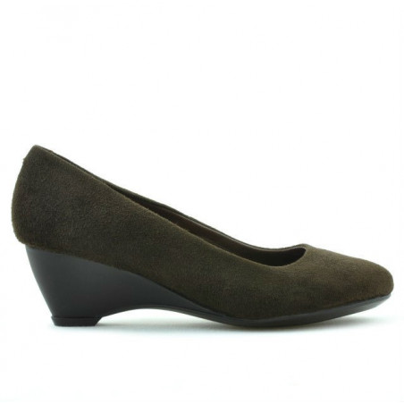 Damen Freizeitschuhe 152-1 Kaffeefarben Veloursleder