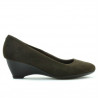Damen Freizeitschuhe 152-1 Kaffeefarben Veloursleder