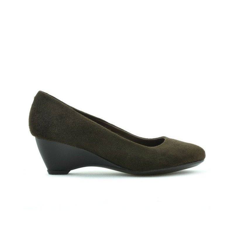 Damen Freizeitschuhe 152-1 Kaffeefarben Veloursleder