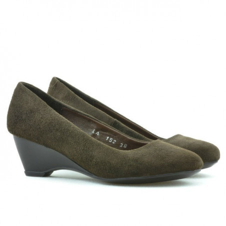 Damen Freizeitschuhe 152-1 Kaffeefarben Veloursleder