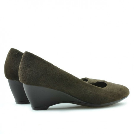 Damen Freizeitschuhe 152-1 Kaffeefarben Veloursleder