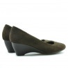 Damen Freizeitschuhe 152-1 Kaffeefarben Veloursleder