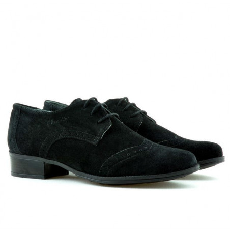 Damen Freizeitschuhe 691 schwarz Veloursleder