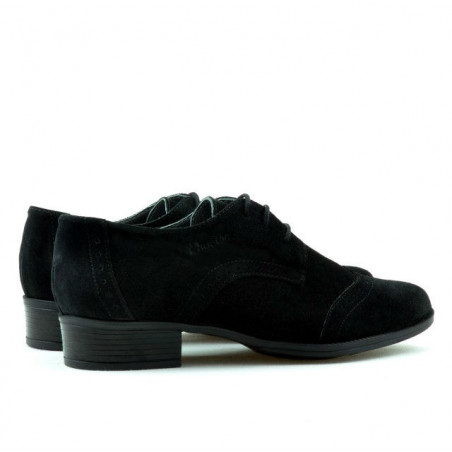 Damen Freizeitschuhe 691 schwarz Veloursleder
