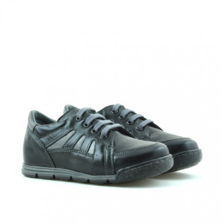 Kleinkinderschuhe 04c schwarz+grau