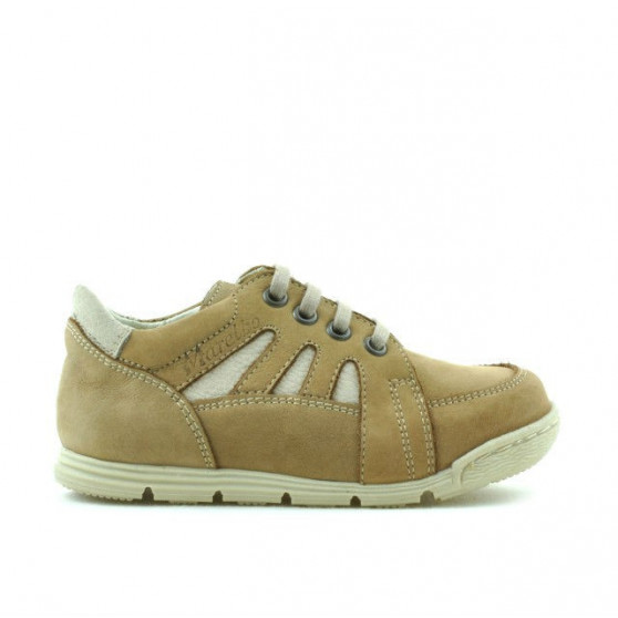 Kleinkinderschuhe 04c Bufo braun+beige Kleinkinderschuhe 04c Bufo braun+beige