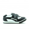 Kleinkinderschuhe 16c schwarz+weiß