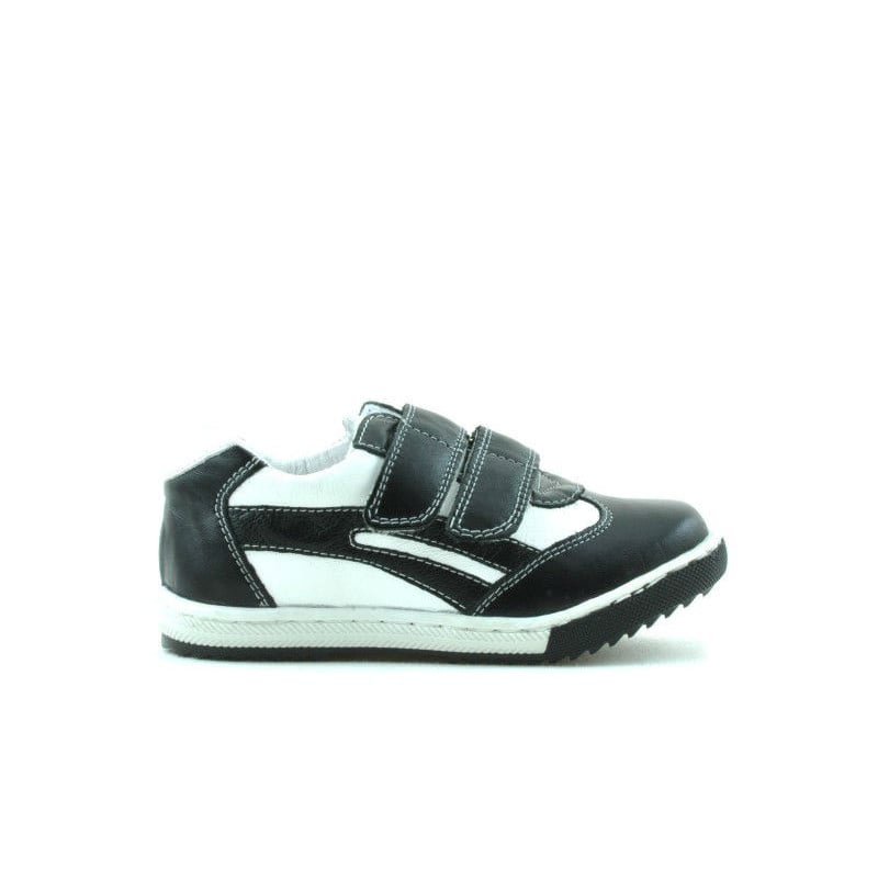 Kleinkinderschuhe 16c schwarz+weiß