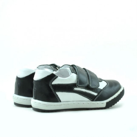 Kleinkinderschuhe 16c schwarz+weiß