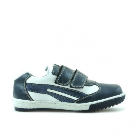 Kleinkinderschuhe 16c indigo+weiß Kleinkinderschuhe 16c indigo+weiß