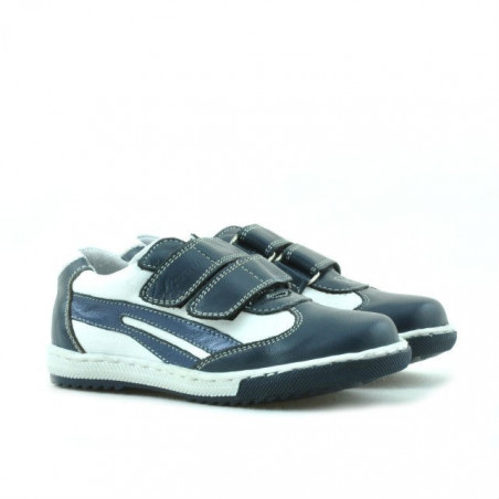 Kleinkinderschuhe 16c indigo+weiß