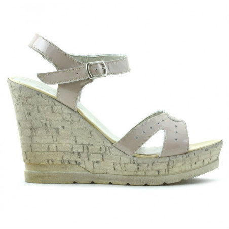 Damensandalen 5021 Nude-Lackleder