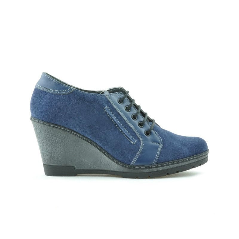 Damen Freizeitschuhe 625 indigo Velours kombiniert