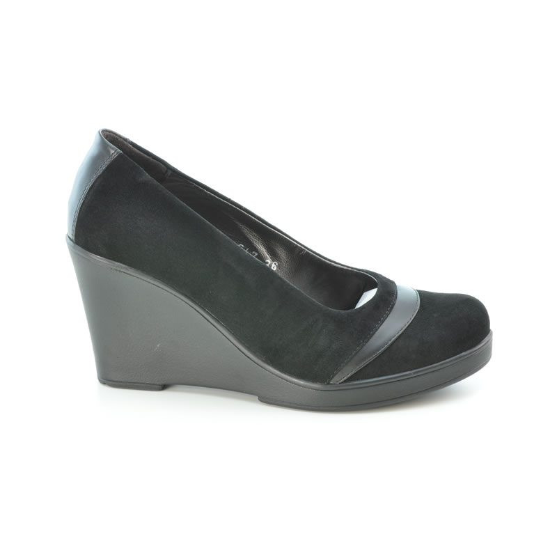 Damen Freizeitschuhe 647 schwarzes Veloursleder