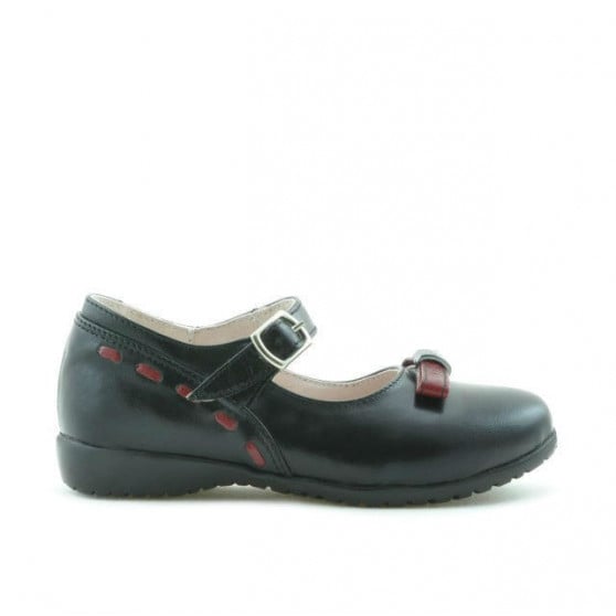 Kleine Kinderschuhe 12c schwarz+bordeaux Kleine Kinderschuhe 12c schwarz+bordeaux