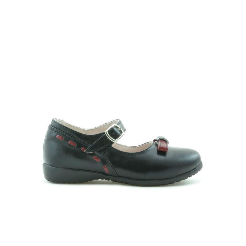 Kleine Kinderschuhe 12c schwarz+bordeaux