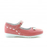 Kleinkinderschuhe 12c korallenrot+weiß